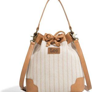 X Lee Bucket Bag for Women Drawstring Hobo Crossbody Bag with Detachable Straps